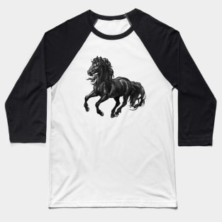 Friesian horse II Baseball T-Shirt